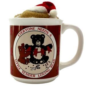 Christmas Mug • Teddy Bear Ornament • Everyone Needs A Little Tender Loving Bear